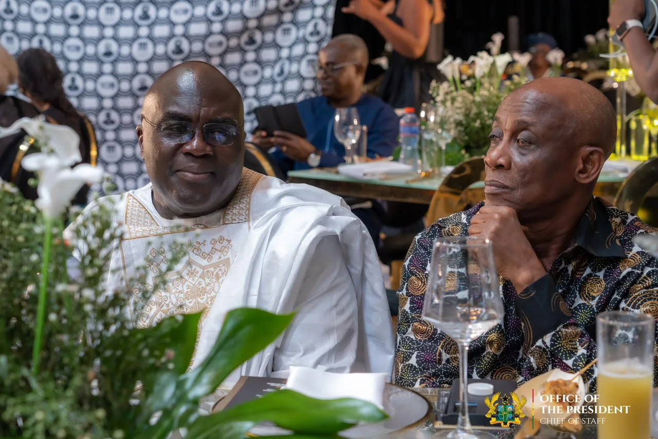 At the fundraising dinner