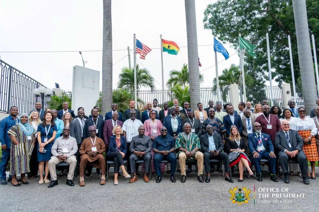 Summit delegates gathered for a group photograph