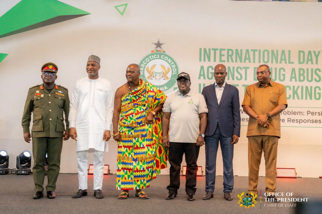 With dignitaries at the commemoration